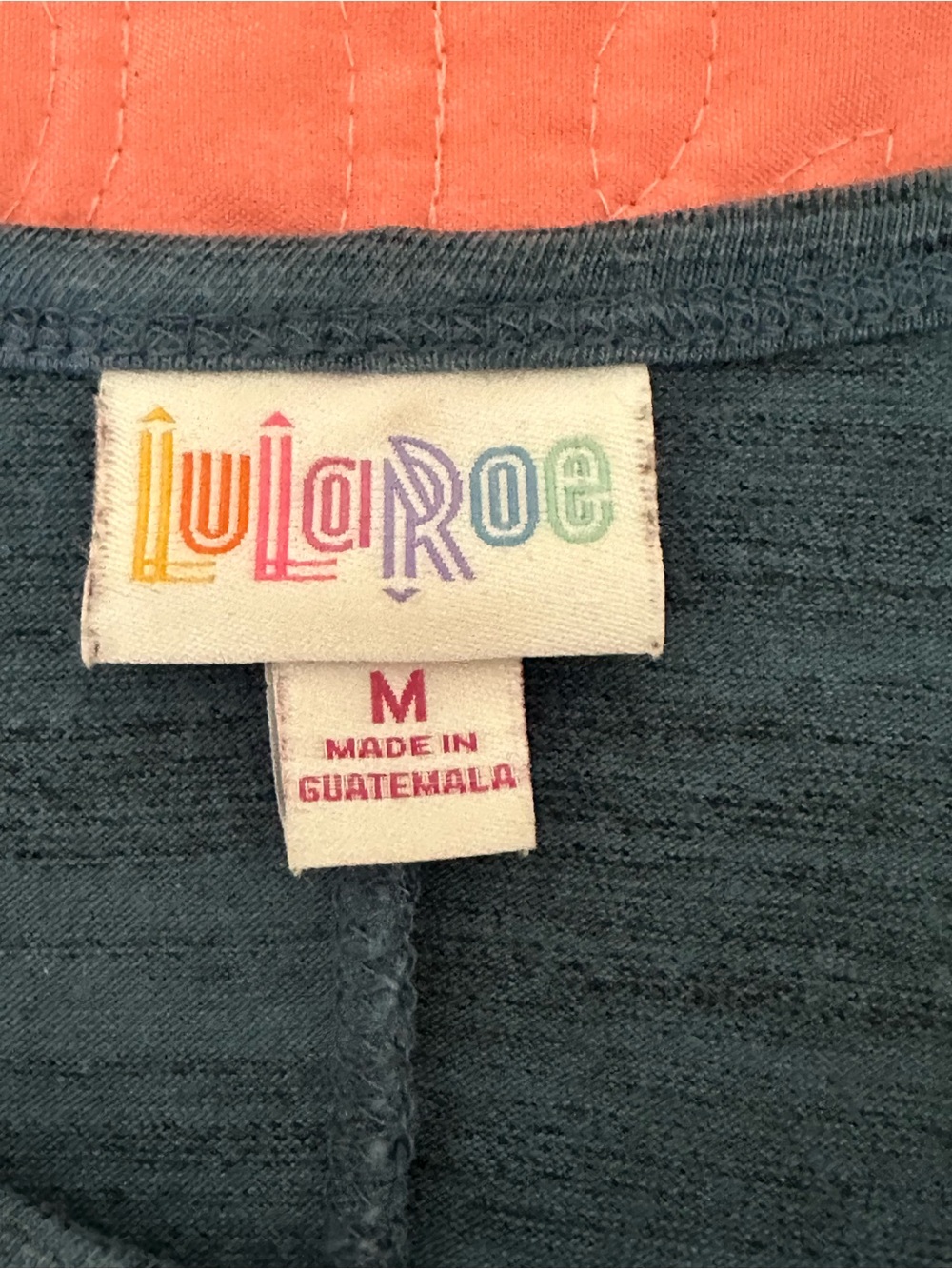 LuLaRoe Carly Dress | Blue Heathered Swing Dress | Size Medium - Picture 3 of 7